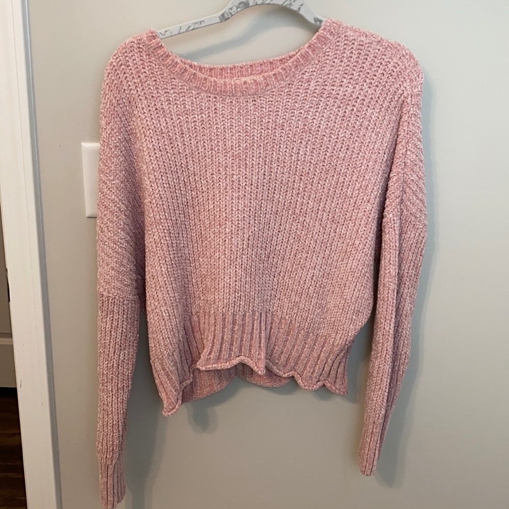 Pink sweater top